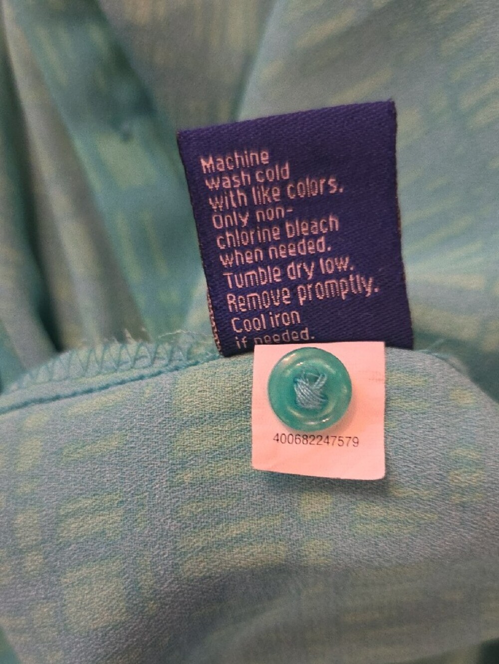 Apt. 9 Turquoise Sleeveless Button-Front Camisole - Picture 8 of 8